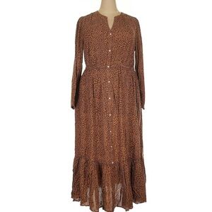 Plus size Leopard Print Maxi Dress